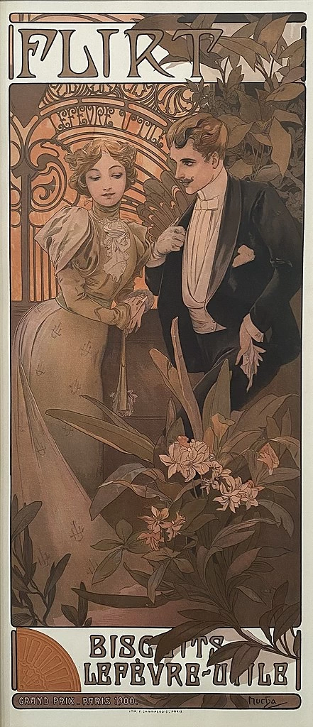 Alfons Mucha - Flirt biscuits